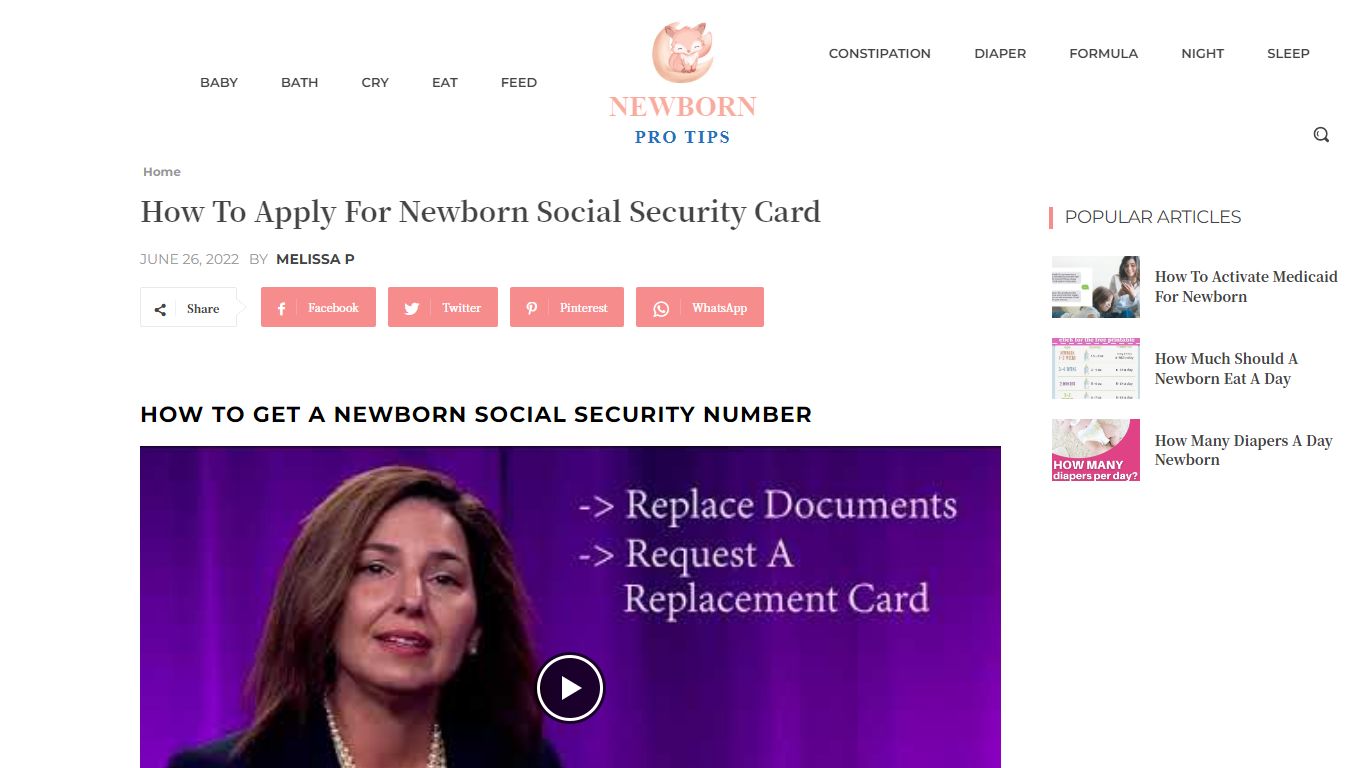 How To Apply For Newborn Social Security Card